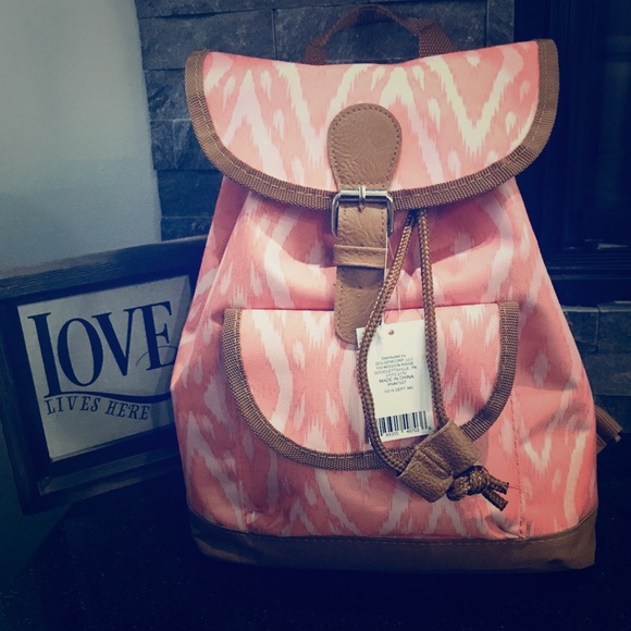 Accessories - NWT - Blush Boho Backpack/Purse w/ Drawstring 